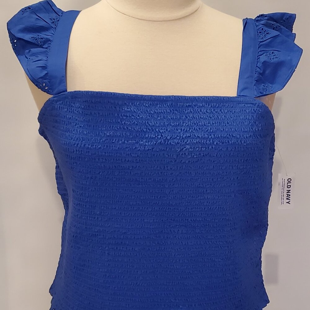 NWT Old Navy Blue Summer Top 2X